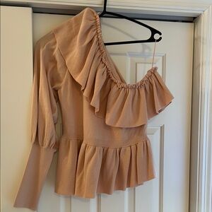 Ulla Johnson One-Shoulder Ruffle Top